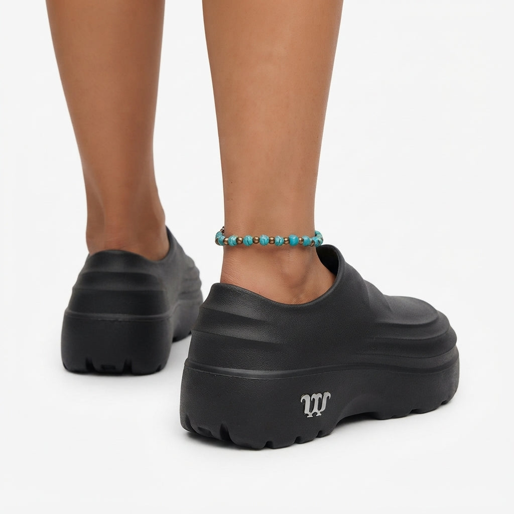 Waterproof Platform Clogs, Gel Insole Wide Fit Sole