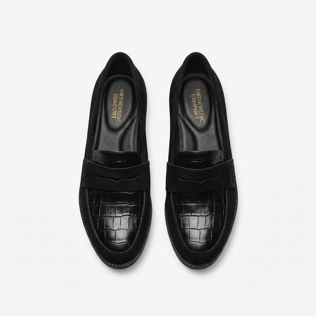 Penny Loafers with Cushioned Insole, Flat Slip-On Shoes