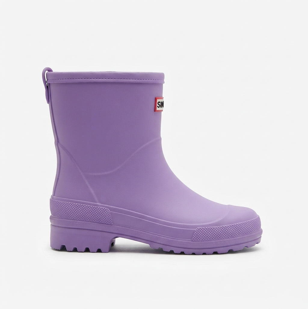 Waterproof Wellington Boots, Pull-On Rubber Rain Boots