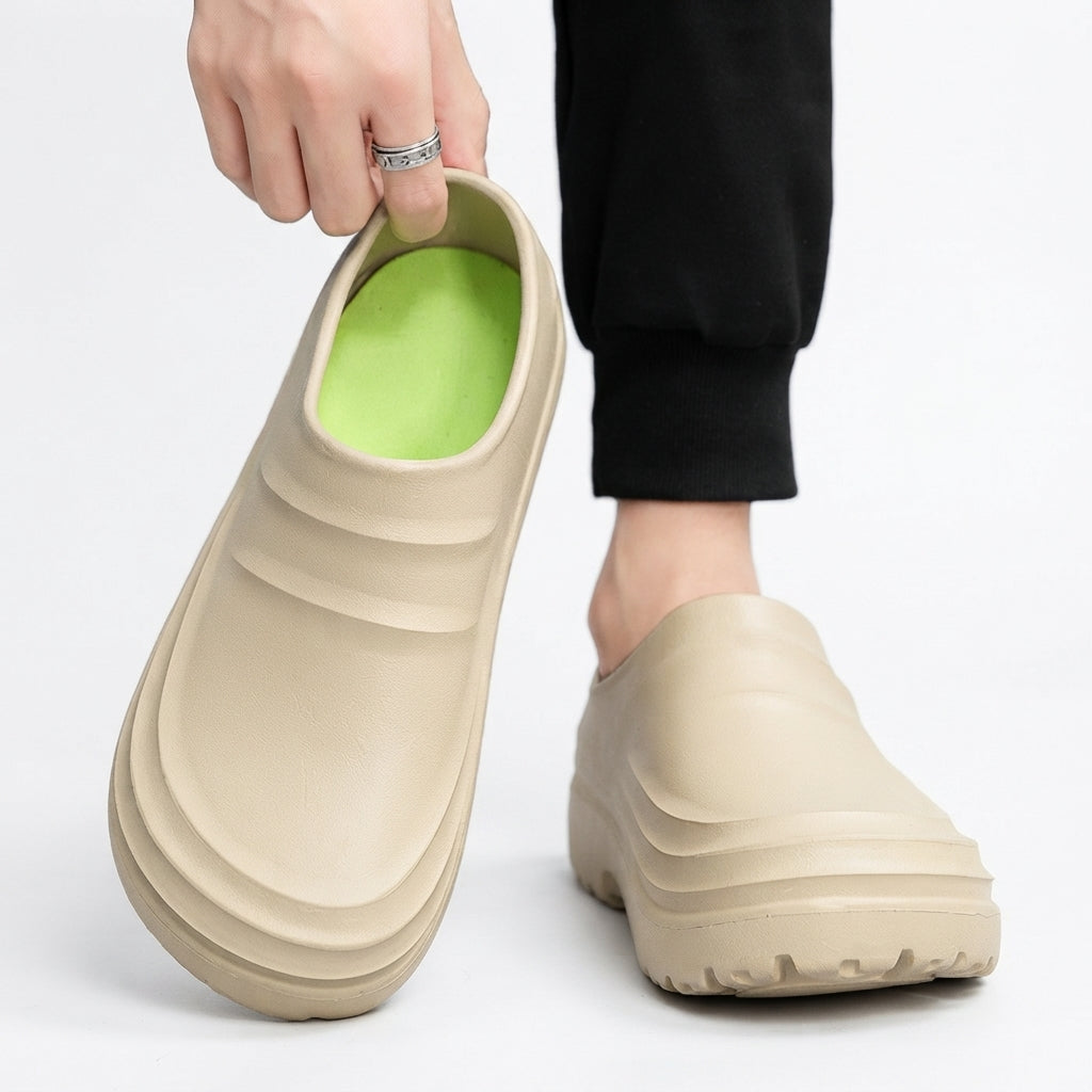 Waterproof Platform Clogs, Gel Insole Wide Fit Sole