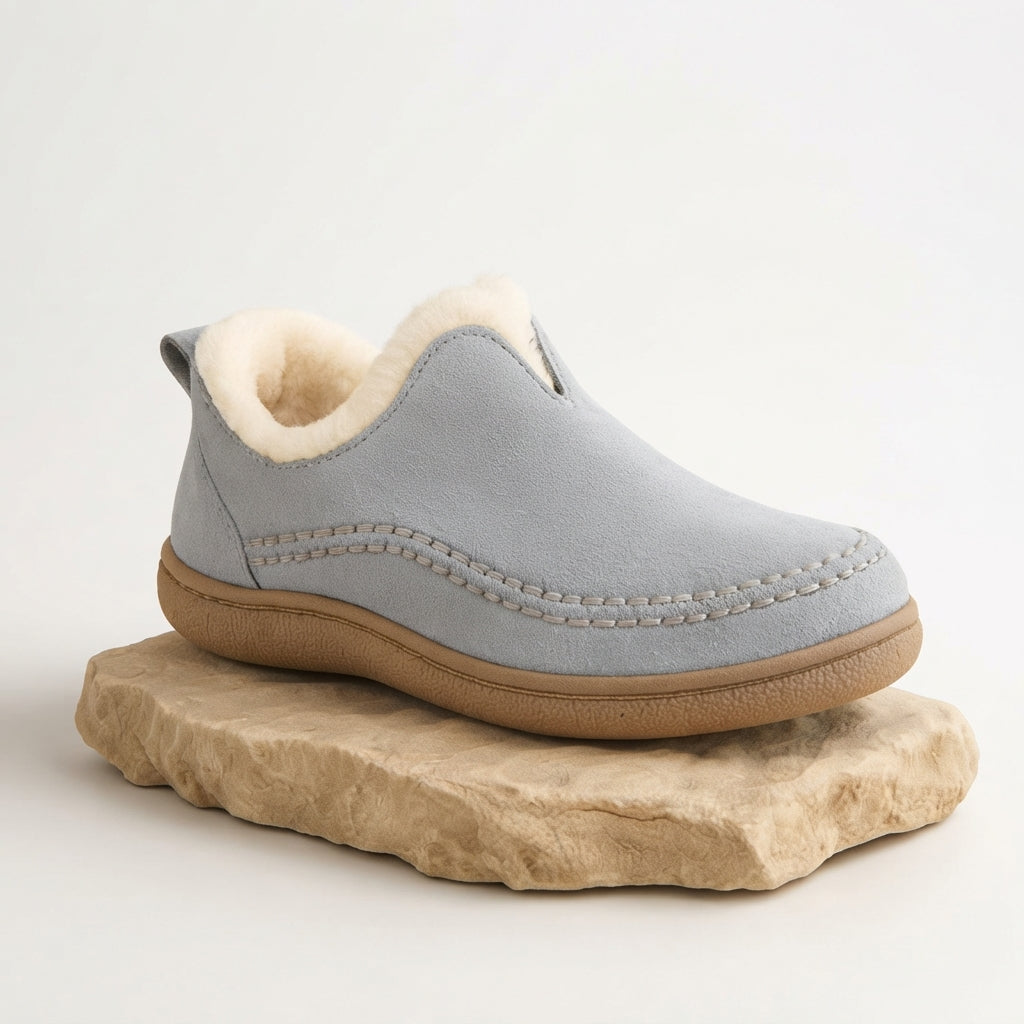 Fleece Lined Ankle Boots, Cushioned Anti Slip Sole